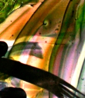 Glass artwork detail
