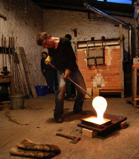 Glass artwork detail