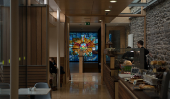 Blown glass sculpture